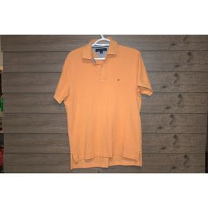 Men's Tommy Hilfiger Orange 2 Button Polo Size Small